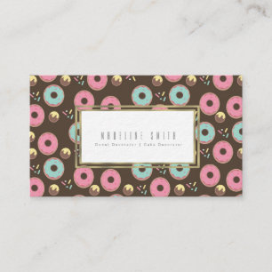 Frosted Doughnuts Baker Doughnut Cake Decorator Business Card