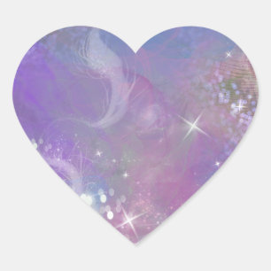 Frosted Dreaming Heart Sticker