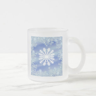 Frosted Edges VIII Glass Coffee Mug