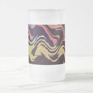 Frosted Fiesta 2 Glass Mug