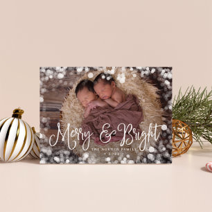 Frosted Frame Holiday Photo Card