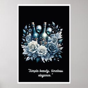 "Frosted Garden: A Winter Wine Romance" Poster