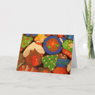 Frosted Gingerbread Cookies Holiday Card