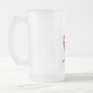 FROSTED GLASS BEER MUG