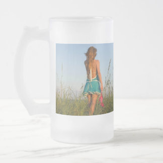 Frosted Glass Beer Mug