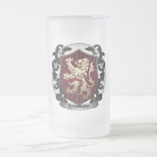 Frosted Glass Beer Mug (16 oz)