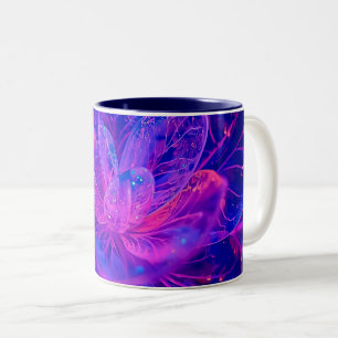 Frosted Glass Bloom Two-Tone Coffee Mug