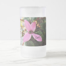 Frosted glass mug 