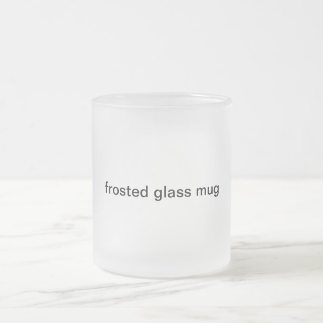 frosted glass mug (Center)