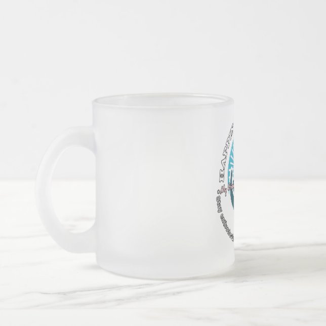Frosted Glass Mug, 10 oz Coffee Mug (Left)