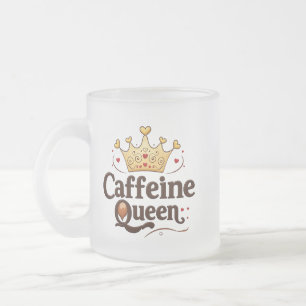 Frosted Glass Mug 10oz for Coffee Lovers