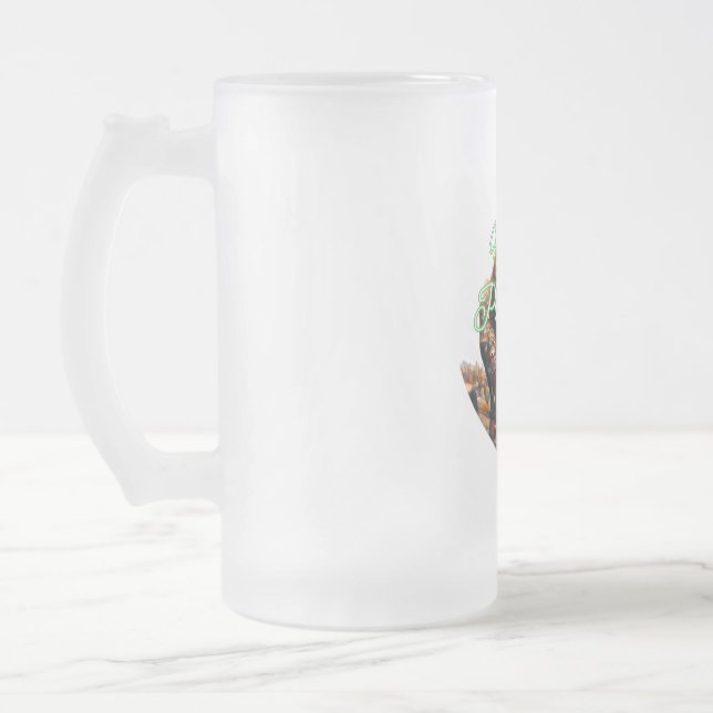 Frosted Glass Mug, 16 oz Beer Mug (Left)