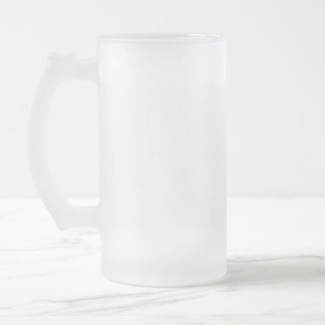Frosted Glass Mug, 16 oz Beer Mug (Left)