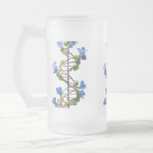 Frosted Glass Mug 16 oz - Blossoming Branches