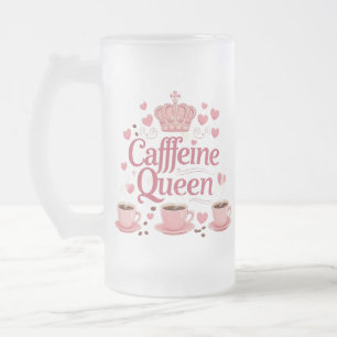 Frosted Glass Mug 16 oz for Coffee Lovers