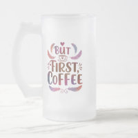 Frosted Glass Mug 16 oz for Coffee Lovers