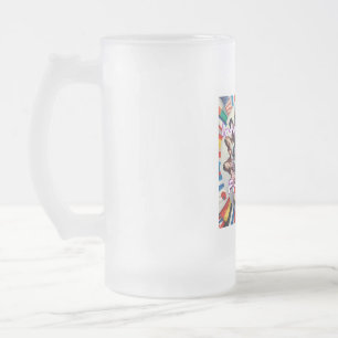 Frosted Glass Mug, 16 oz Frosted Glass Beer Mug