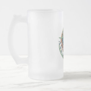 Frosted Glass Mug, 16 oz Frosted Glass Beer Mug