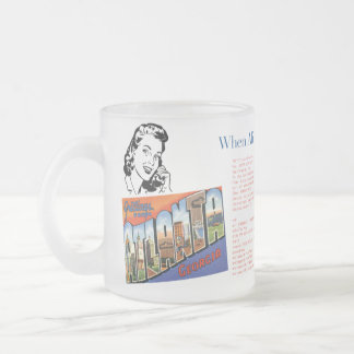 Frosted Glass Mug: Alice Calls Bob Coffee Mug