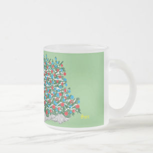 Frosted Glass Mug : Feeling Christmas