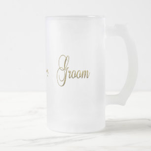 Frosted Glass Mug for the Groom