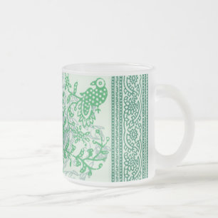 Frosted Glass Mug - Indian Green