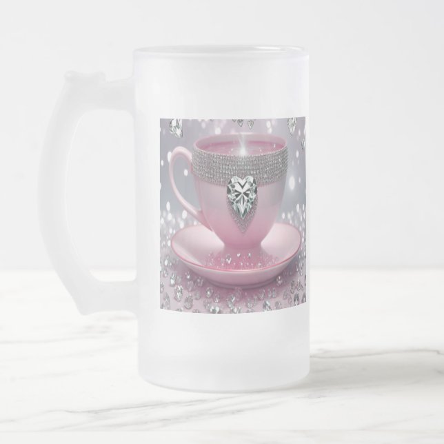 frosted glass mug is our most versatile option.  (Left)
