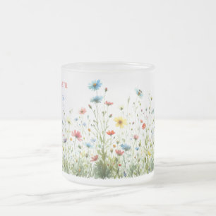 Frosted Glass Mug My Most Beatiful Place