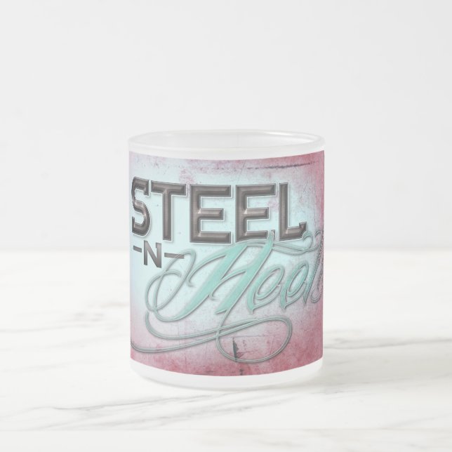 Frosted Glass Mug Steel N Heels (Center)