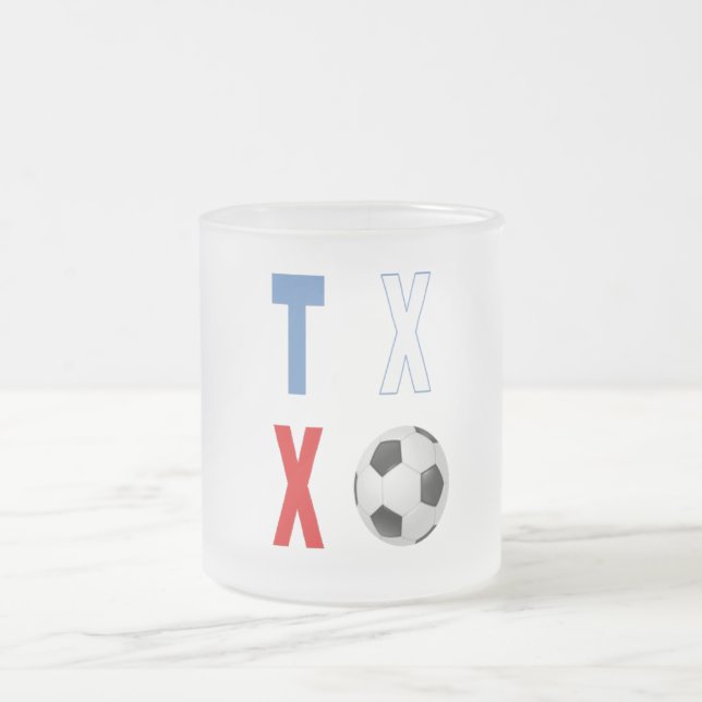 Frosted Glass Mug  TEXAS  SPORT  (Center)