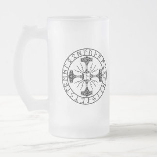 Frosted Glass Mug, Valhalla Oliver | Mjollnir Frosted Glass Beer Mug