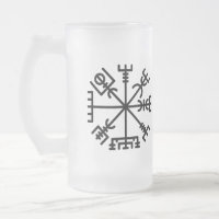 Frosted Glass Mug, Valhalla Oliver | Vegvisir