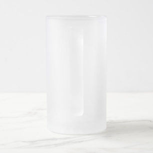 Frosted Glass Mug with Abstract Swirl Design