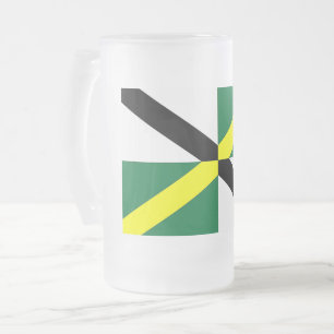 Frosted Glass Mug with flag of Monterey, USA