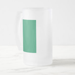 Frosted Glass Mug with flag of Nigeria