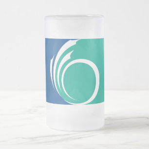 Frosted Glass Mug with flag of Ottawa, Canada