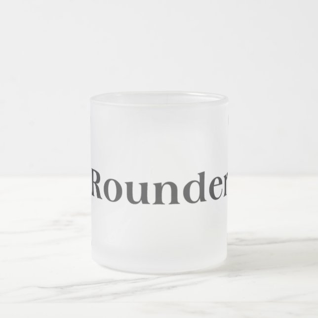 Frosted Glass POKER MUG (Center)