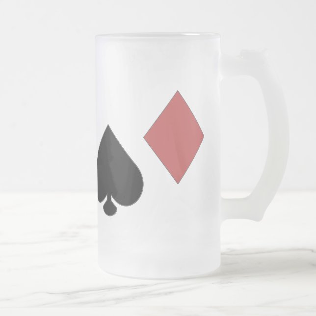 Frosted Glass POKER MUG (Right)