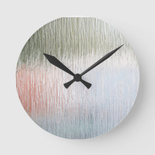 Frosted Glass  Round Clock
