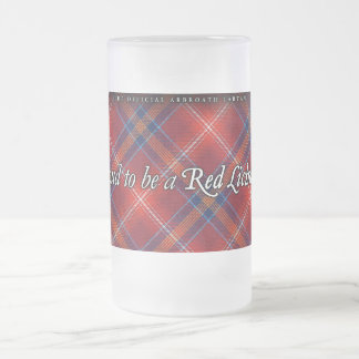 Frosted Glass Stein - Proud to be a Red Lichtie! -