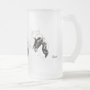 Frosted Glassware : Grand Stallion's Frosted Glass Beer Mug