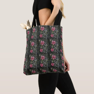 Frosted Hibiscus Tote Bag