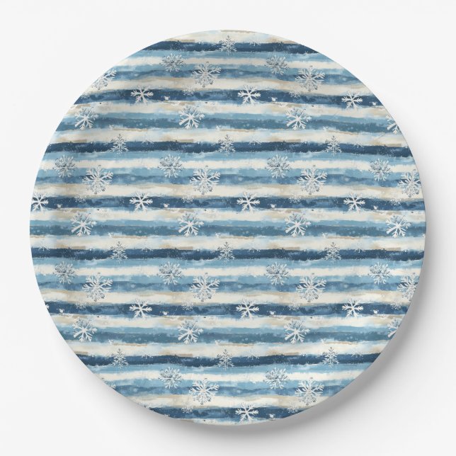 Frosted Horizon Paper Plate (Front)