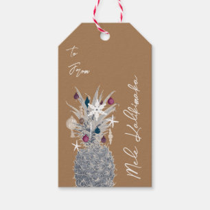 Frosted Island Pine, Sugar Plum  Gift Tags