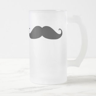 Frosted mug moustache