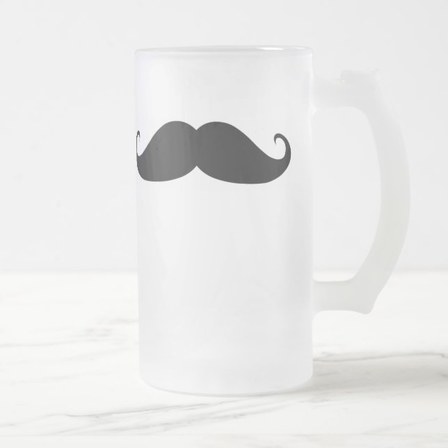 Frosted mug moustache (Right)