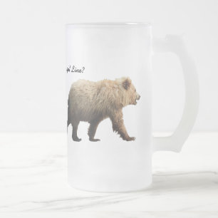 Frosted mug with bears