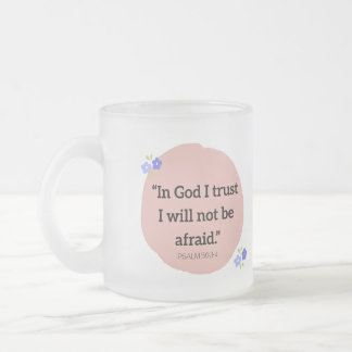 Frosted Mug with Bible verse
