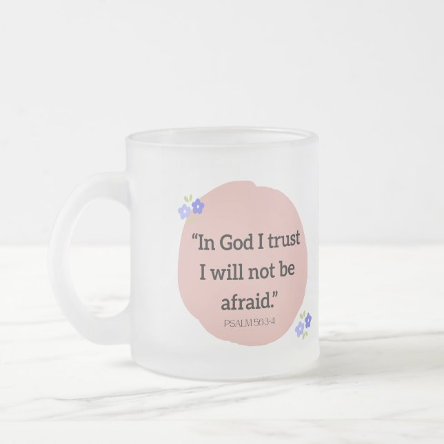 Frosted Mug with Bible verse (Left)