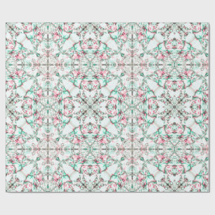 Frosted Petal Mosaic Wrapping Paper
